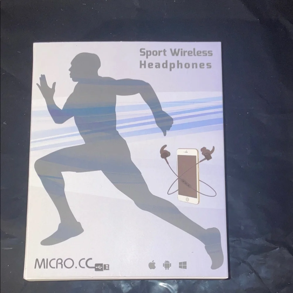 Micros Sport Wireless Headphones - Black and Gray